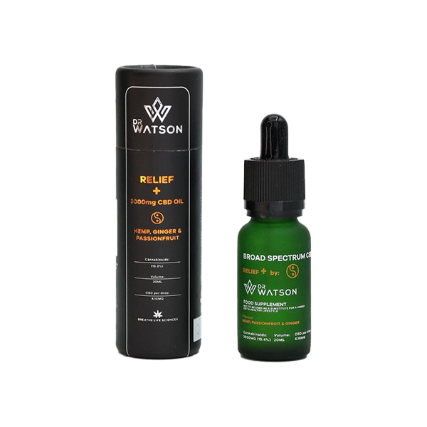 Dr Watson 3000mg Broad-Spectrum Relief CBD Oil 20ml | Dr Watson | Hall of Vape |  | CBD Products