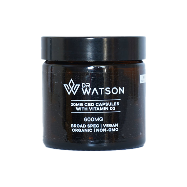 Dr Watson 600mg CBD Capsules - 30 Caps | Dr Watson | Hall of Vape |  | CBD Products