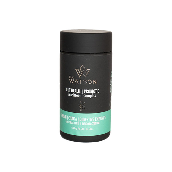 Dr Watson Gut Health & Probiotic Mushroom Capsules - 60 Caps | Dr Watson | Hall of Vape |  | Nootropics & Supplements