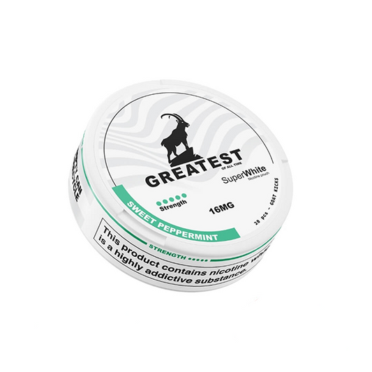 16mg Greatest Sweet Peppermint Nicotine Pouches - 20 Pouches | Greatest | Hall of Vape |  | Smoking Products