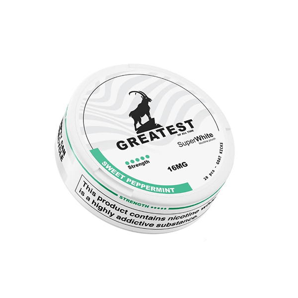 16mg Greatest Sweet Peppermint Nicotine Pouches - 20 Pouches | Greatest | Hall of Vape |  | Smoking Products