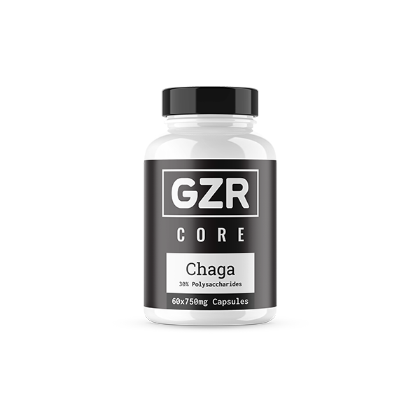 GZR 750mg Chaga Capsules - 60 Capsules | GZR | Hall of Vape |  | Nootropics & Supplements