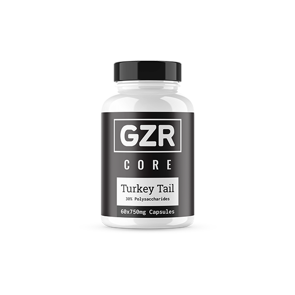 GZR 750mg Turkey Tail Capsules - 60 Capsules | GZR | Hall of Vape |  | Nootropics & Supplements