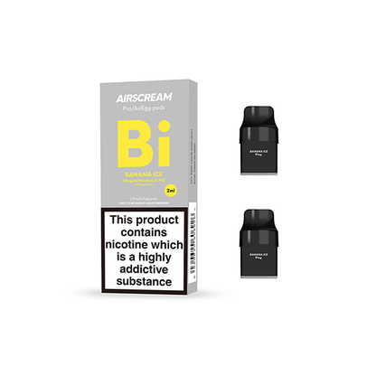 19mg AIRSCREAM Air Pre Filled Pods 2PCS 1.2Ω 2ml ( Compatible With  AirsPops Pro & AirEgg )