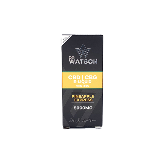 Dr Watson 5000mg CBD E-Liquid Pineapple Express - 10ml | Dr Watson | Hall of Vape |  | CBD Products