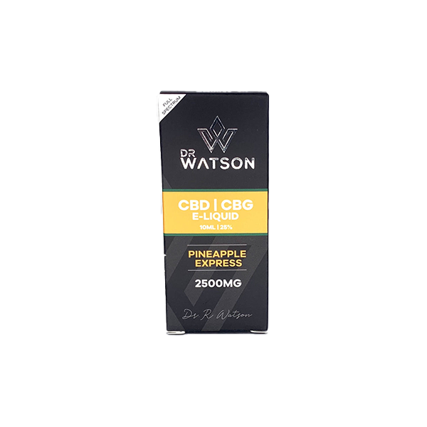 Dr Watson 2500mg CBD E-Liquid Pineapple Express - 10ml | Dr Watson | Hall of Vape |  | CBD Products