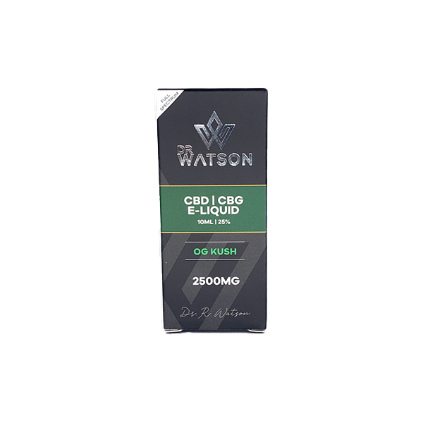 Dr Watson 2500mg CBD E-Liquid OG Kush - 10ml | Dr Watson | Hall of Vape |  | CBD Products