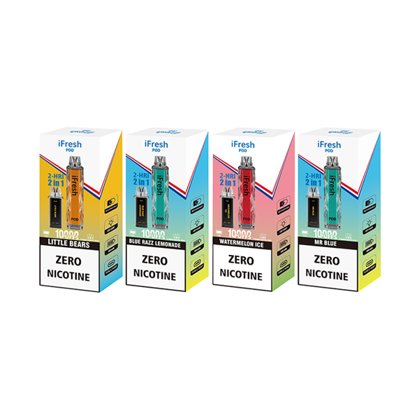 0mg iFresh 10000 Puffs 2in1 Disposable Pod Kit | IFresh | Hall of Vape |  | Vaping Products