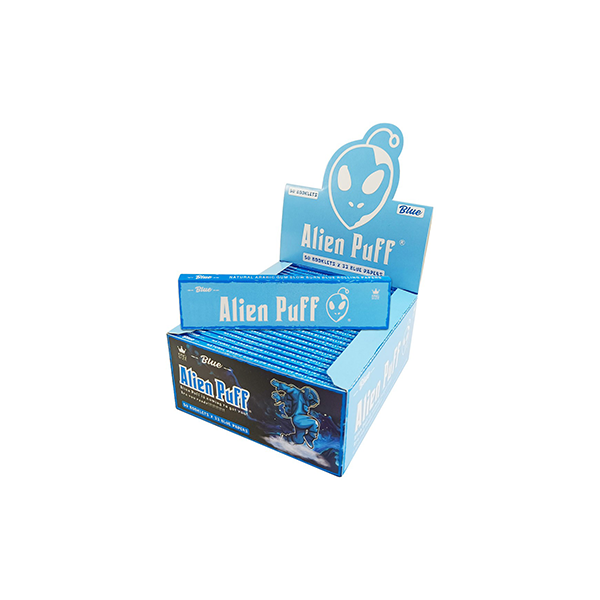 Alien Puff Kingsize Blue Papers 50 Booklets (HP2121-AP) | Alien Puff | Hall of Vape |  | Smoking Products