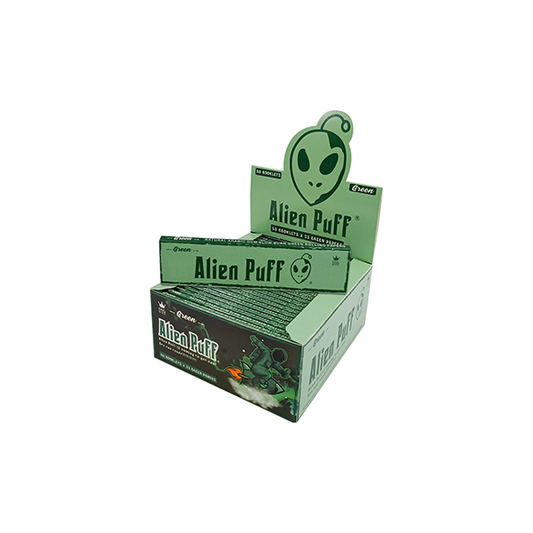 Alien Puff Kingsize Green Papers 50 Booklets (HP2120-AP) | Alien Puff | Hall of Vape |  | Smoking Products