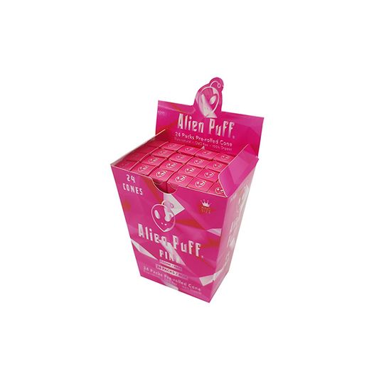 24 Alien Puff Pink King Size Pre-Rolled Pink Cones ( HP196-APC ) | Alien Puff | Hall of Vape |  | Smoking Products