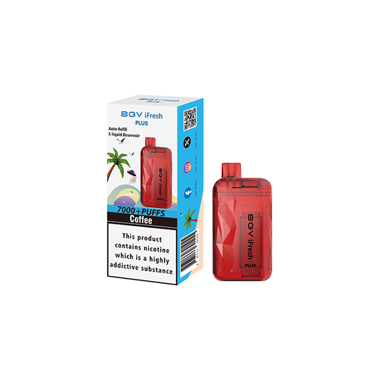 20mg BGV iFresh Plus Disposable Vape Device 7000 Puffs | IFresh | Hall of Vape |  | Vaping Products