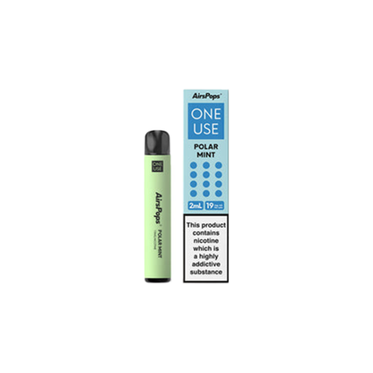 19mg AirsPops ONE Use Disposable Vape 600 Puff