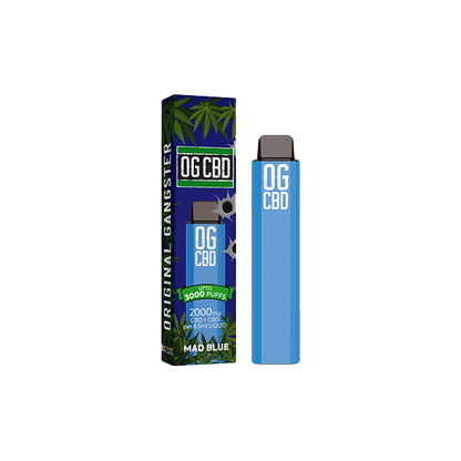 Darwin CBD OG CBD 2000mg Disposable Vape 3000 Puffs | Darwin | Hall of Vape |  | CBD Products