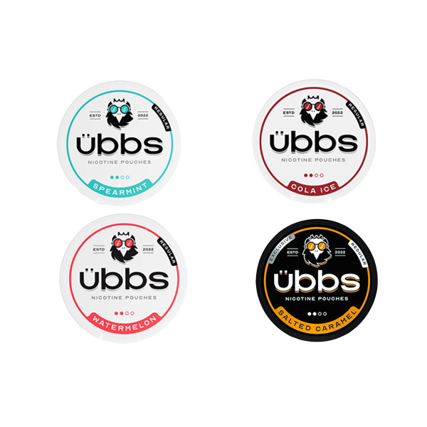 6mg Ubbs Regular Nicotine Pouches Bundle 40 Cans | Übbs | Hall of Vape |  | Smoking Products