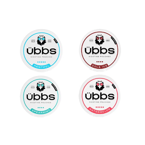 11mg & 14mg Ubbs Strong & Max Nicotine Pouches Bundle 40 Cans (40 Cans For The Price 30 Cans) | Übbs | Hall of Vape |  | Smoking Products