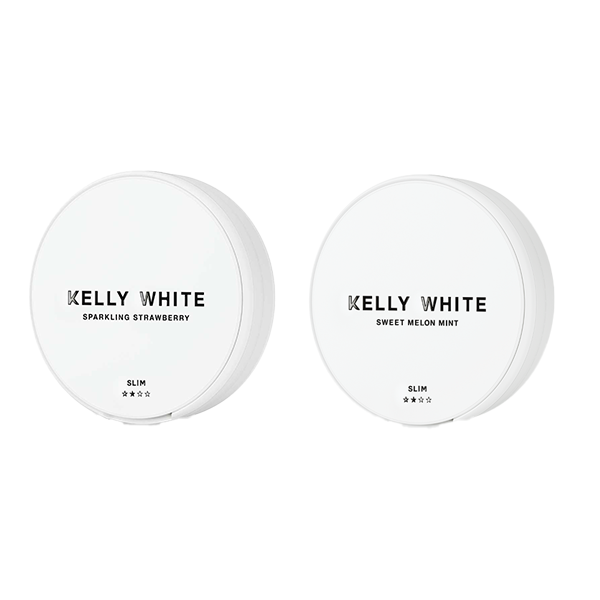 10mg Kelly White Medium Slim Nicotine Pouches - 20 Pouches | Kelly White | Hall of Vape |  | Smoking Products