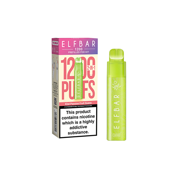 20mg ELF Bar 1200 Prefilled Pod Kit 1200 Puffs | ELF Bar | Hall of Vape |  | Vaping Products