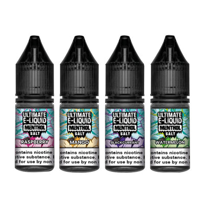 20mg Ultimate E-liquid Menthol Nic Salts 10ml (50VG/50PG) | Ultimate E-liquid | Hall of Vape |  | Vaping Products