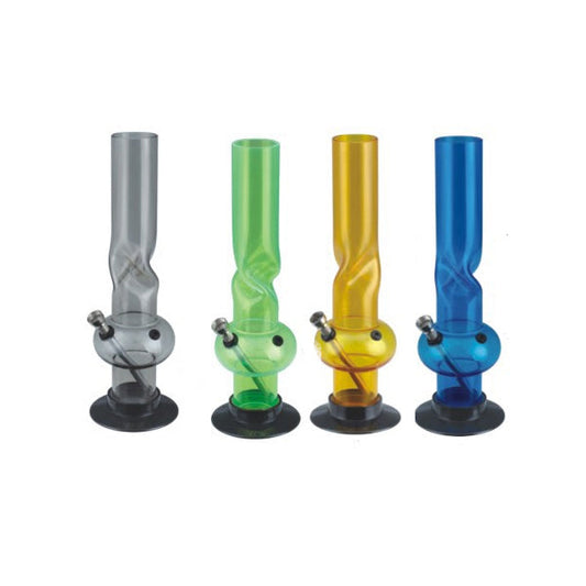 6 x 12" Classic Colour Acrylic Bong - FA-01A | Unbranded | Hall of Vape |  | Smoking Products