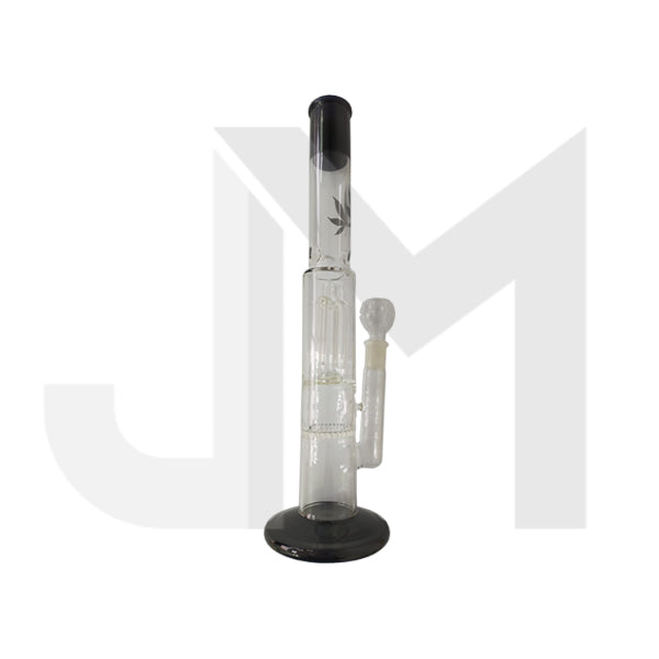 16" Large Cannabis Leaf Design Glass Bong - GB-89 | Unbranded | Hall of Vape |  | Smoking Products