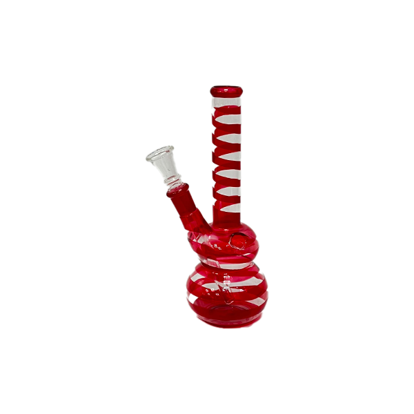 10 x 8" Striped Glass Bong - GB81 | Generic | Hall of Vape |  | General