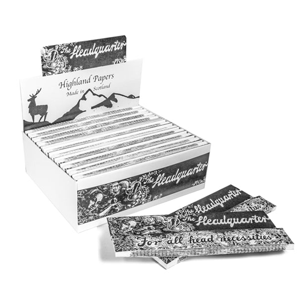 24 Highland Headquarters King Size Rolling Paper & Tips | Highland | Hall of Vape |  | Smoking Products