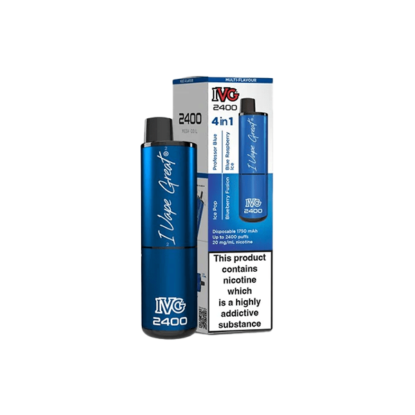 20mg I VG 2400 Disposable Vapes 2400 Puffs - 4 in 1 Multi-Edition