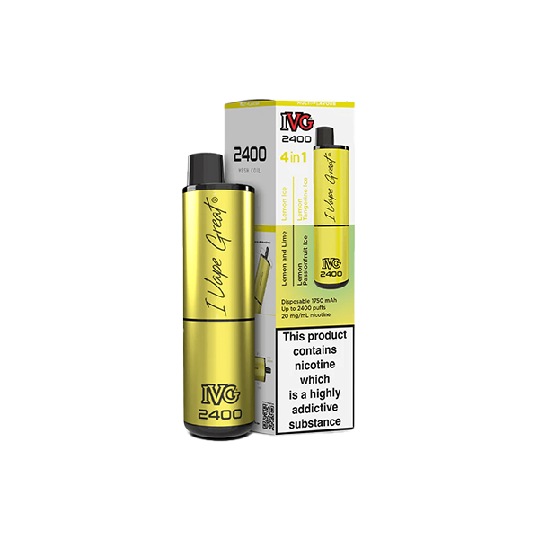 20mg I VG 2400 Disposable Vapes 2400 Puffs - 4 in 1 Multi-Edition | I VG | Hall of Vape |  | Vaping Products