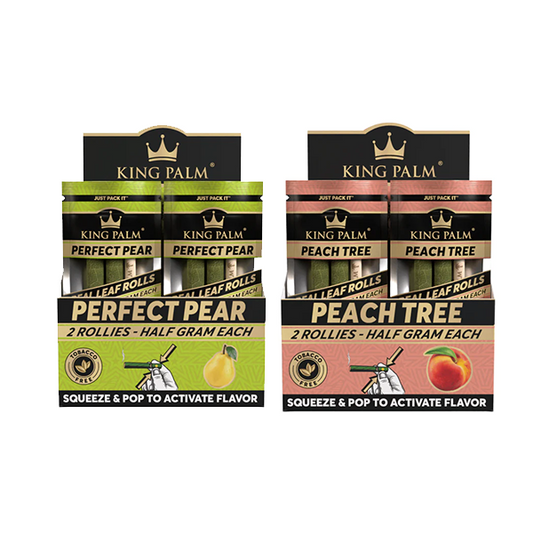 20 King Palm 0.5g Flavoured Wrap Rollies - Display Pack | King Palm | Hall of Vape |  | Smoking Products