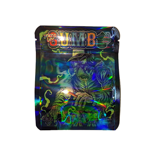 Mylar Gumbo Printed Zip Bag 3.5g Large | Unbranded | Hall of Vape |  | General