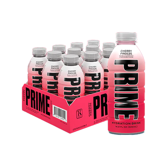 PRIME Hydration USA Cherry Freeze Sports Drink 500ml | Prime | Hall of Vape |  | American Confectionary