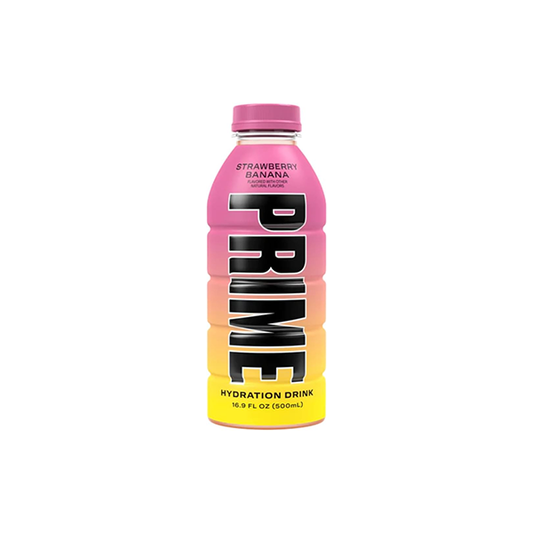 PRIME Hydration USA Strawberry Banana Sports Drink 500ml | Prime | Hall of Vape |  | American Confectionary