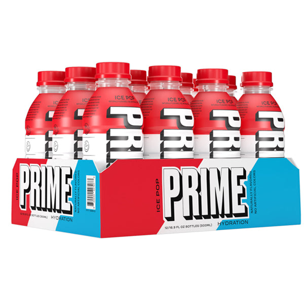 PRIME Hydration USA Ice Pop Sports Drink 500ml- Past Best Before date | Prime | Hall of Vape |  | American Confectionary