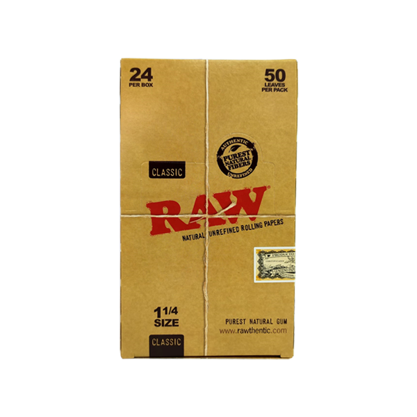 24 Raw Classic 1 1/4 Size Rolling Papers | Raw | Hall of Vape |  | Smoking Products