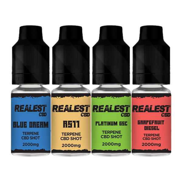 Realest CBD 2000mg Terpene Infused CBD Booster Shot 10ml (BUY 1 GET 1 FREE) | Realest CBD | Hall of Vape |  | Vaping Products