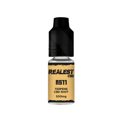 Realest CBD 500mg Terpene Infused CBD Booster Shot 10ml (BUY 1 GET 1 FREE) | Realest CBD | Hall of Vape |  | Vaping Products