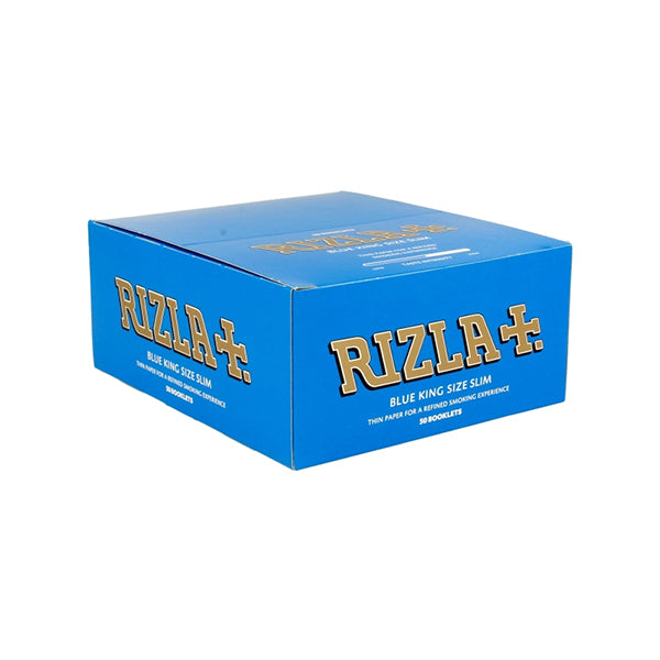 50 Blue King Size Slim Rizla Rolling Papers | Rizla | Hall of Vape |  | Smoking Products