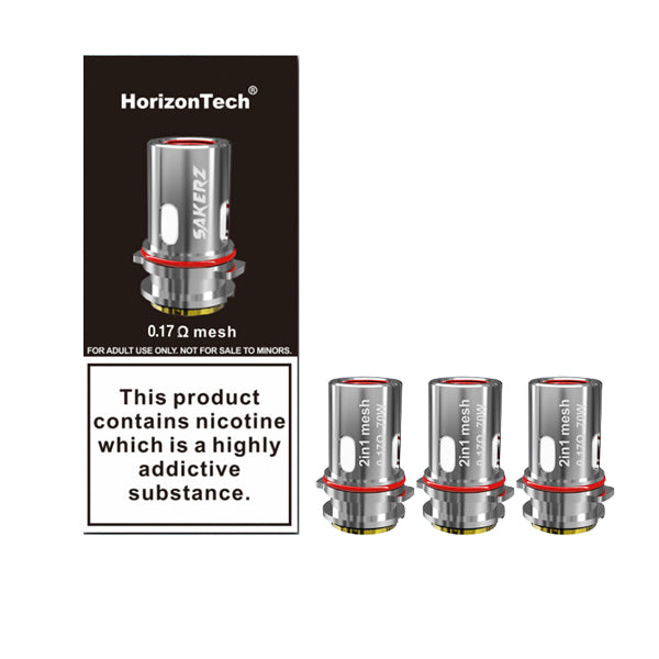 Horizon Tech Sakerz 2in1 Mesh Coils 0.17ohm | HorizonTech | Hall of Vape |  | Vaping Products