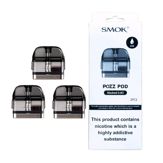 Smok Pozz 2ml Replacement Pods - 0.8Ω | Smok | Hall of Vape |  | Vaping Products