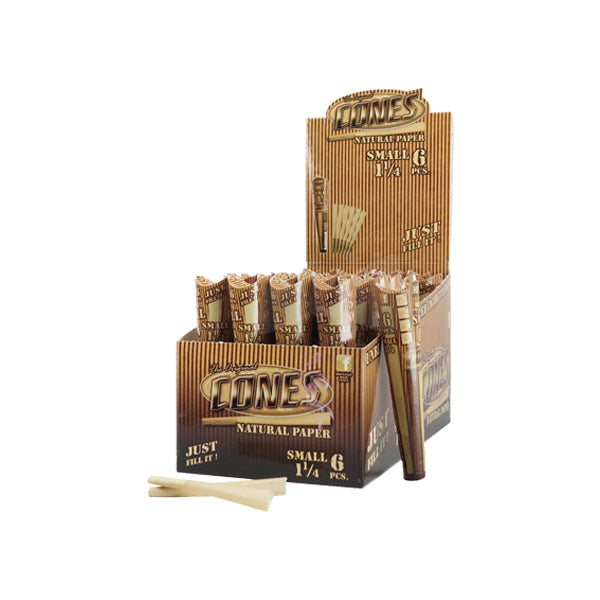 6 x 32 Mountain High 1¼ Pre-Rolled Cones Natural - Display Pack | Mountain High | Hall of Vape |  | Smoking Products