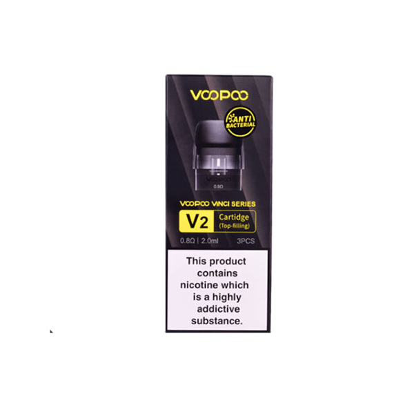 VooPoo Vinci V2 Replacement Cartridge Pods 0.8Ω/1.2Ω - 3Pcs | Voopoo | Hall of Vape |  | Vaping Products