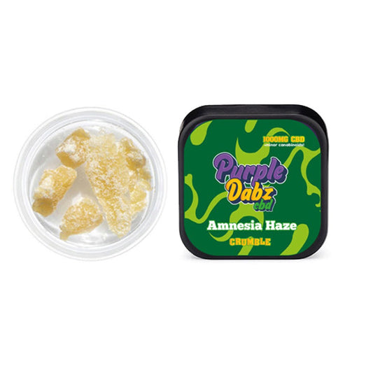 Purple Dabz by Purple Dank 1000mg CBD Crumble - Amnesia Haze (BUY 1 GET 1 FREE) | Purple Dank | Hall of Vape |  | CBD Products