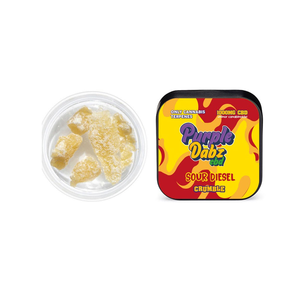 Purple Dabz by Purple Dank 1000mg CBD Crumble - Sour Diesel (BUY 1 GET 1 FREE) | Purple Dank | Hall of Vape |  | CBD Products