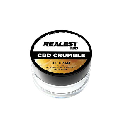 Realest CBD 500mg 80% Broad Spectrum CBD Crumble (BUY 1 GET 1 FREE) | Realest CBD | Hall of Vape |  | CBD Products