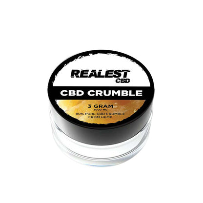 Realest CBD 3000mg 80% Broad Spectrum CBD Crumble (BUY 1 GET 1 FREE) | Realest CBD | Hall of Vape |  | CBD Products