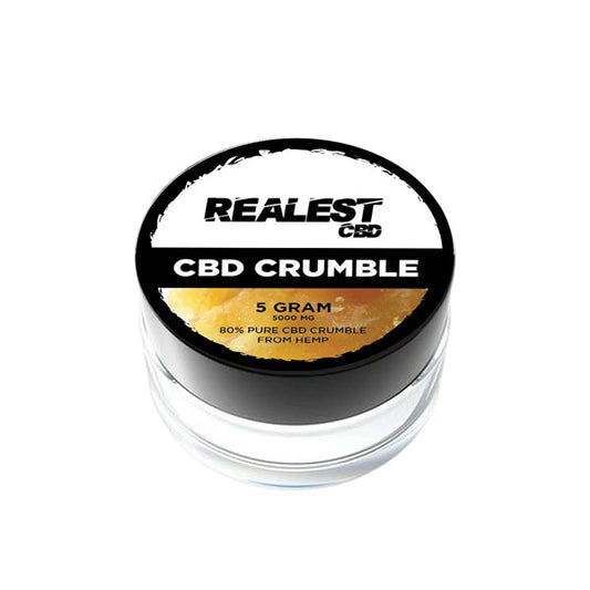 Realest CBD 5000mg 80% Broad Spectrum CBD Crumble (BUY 1 GET 1 FREE) | Realest CBD | Hall of Vape |  | CBD Products