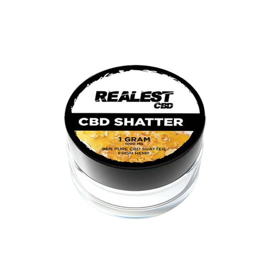 Realest CBD 1000mg Broad Spectrum CBD Shatter (BUY 1 GET 1 FREE) | Realest CBD | Hall of Vape |  | CBD Products