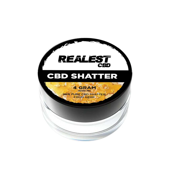 Realest CBD 4000mg Broad Spectrum CBD Shatter (BUY 1 GET 1 FREE) | Realest CBD | Hall of Vape |  | CBD Products