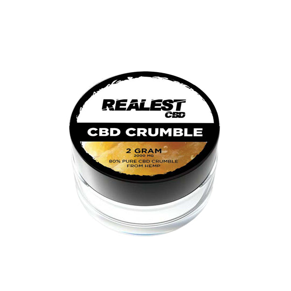 Realest CBD 2000mg 80% Broad Spectrum CBD Crumble (BUY 1 GET 1 FREE) | Realest CBD | Hall of Vape |  | CBD Products